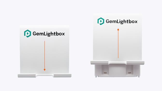 Adjusting the Height of the GemLightbox Pro Phone Stand